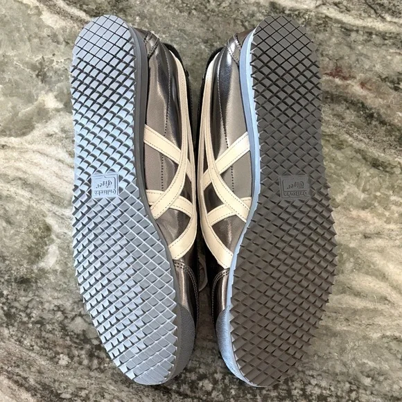 Onitsuka Tiger Mexico 66 Metallic Series Metropolis Cream low top Sneakers - Picture 4 of 4